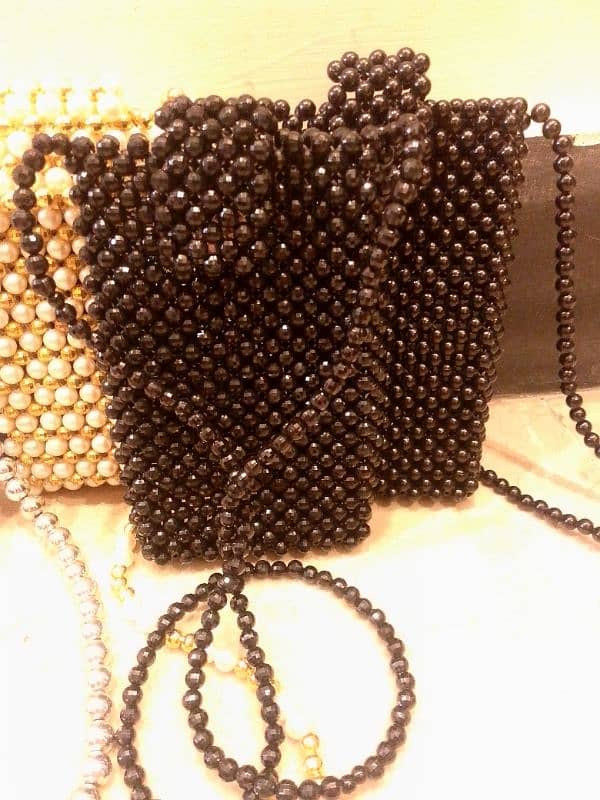 beaded pearls bag 5