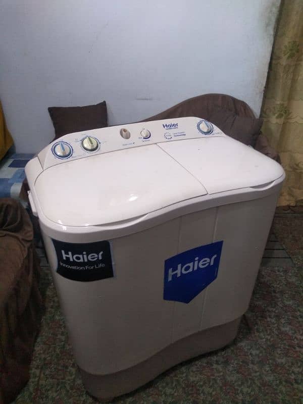 Haier washing machine Semiautomatic twin tub capacity 8 kg 1