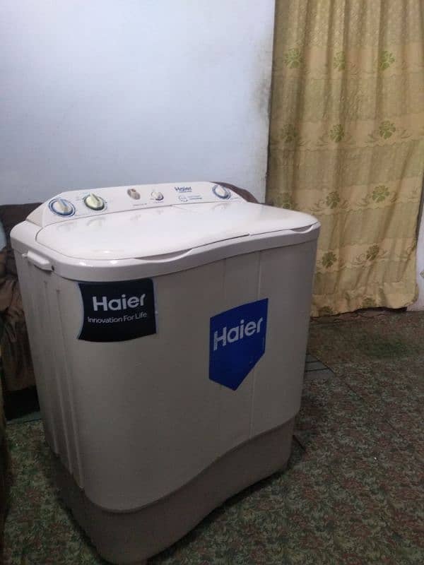 Haier washing machine Semiautomatic twin tub capacity 8 kg 2