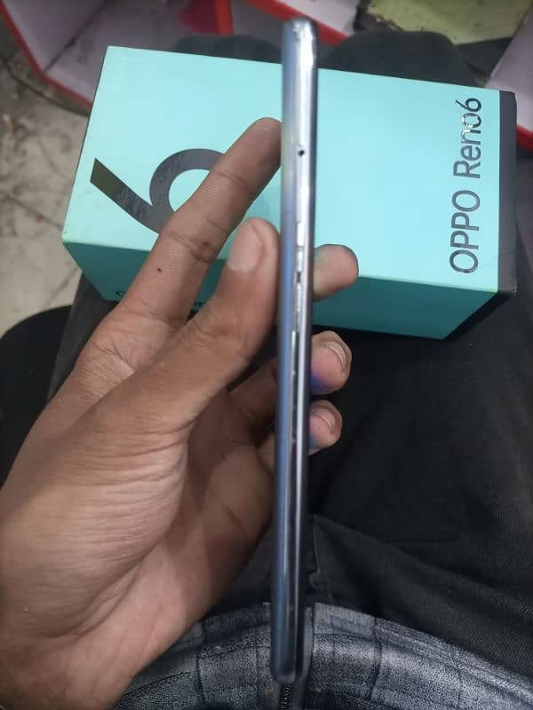 oppo reno 6 8gb 128gb with box 10/9 all ok 3