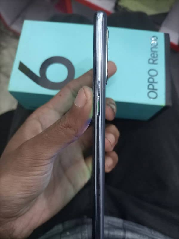 oppo reno 6 8gb 128gb with box 10/9 all ok 4