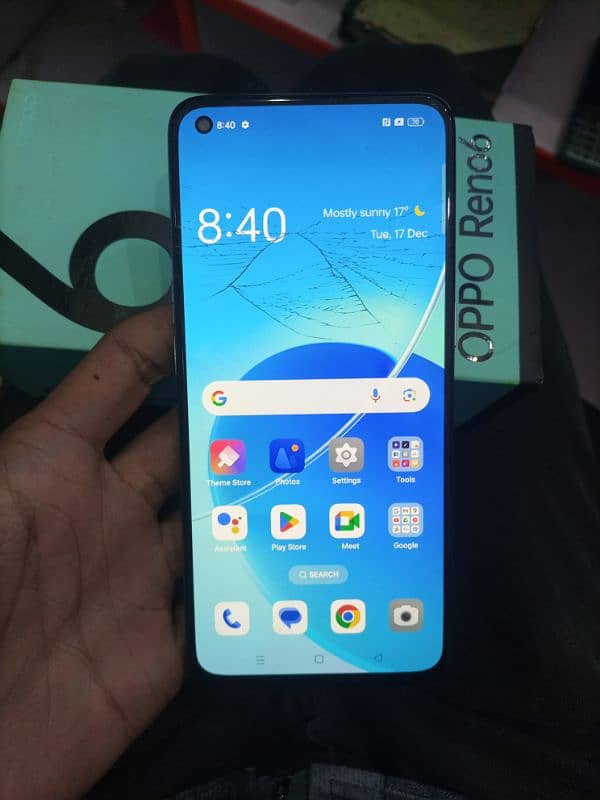 oppo reno 6 8gb 128gb with box 10/9 all ok 5