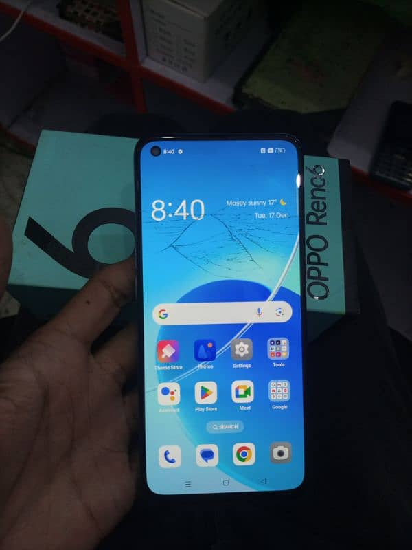 oppo reno 6 8gb 128gb with box 10/9 all ok 6