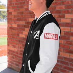 Marvel Baseball Jacket 100% Cotton Fleece