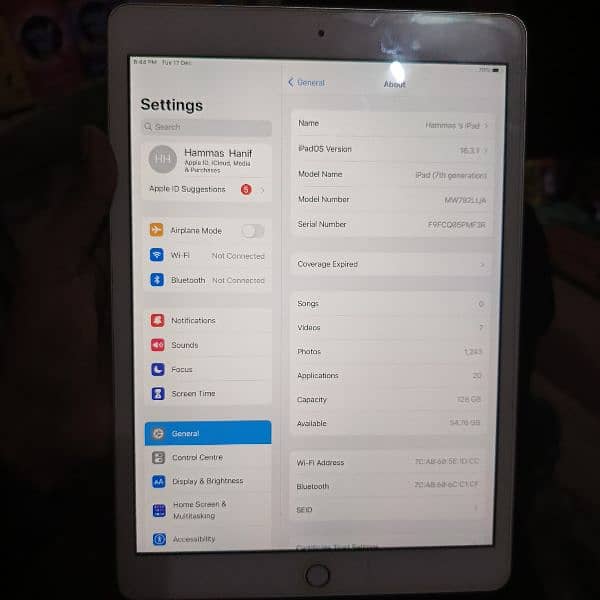 Ipad 7th generation 128Gb 0