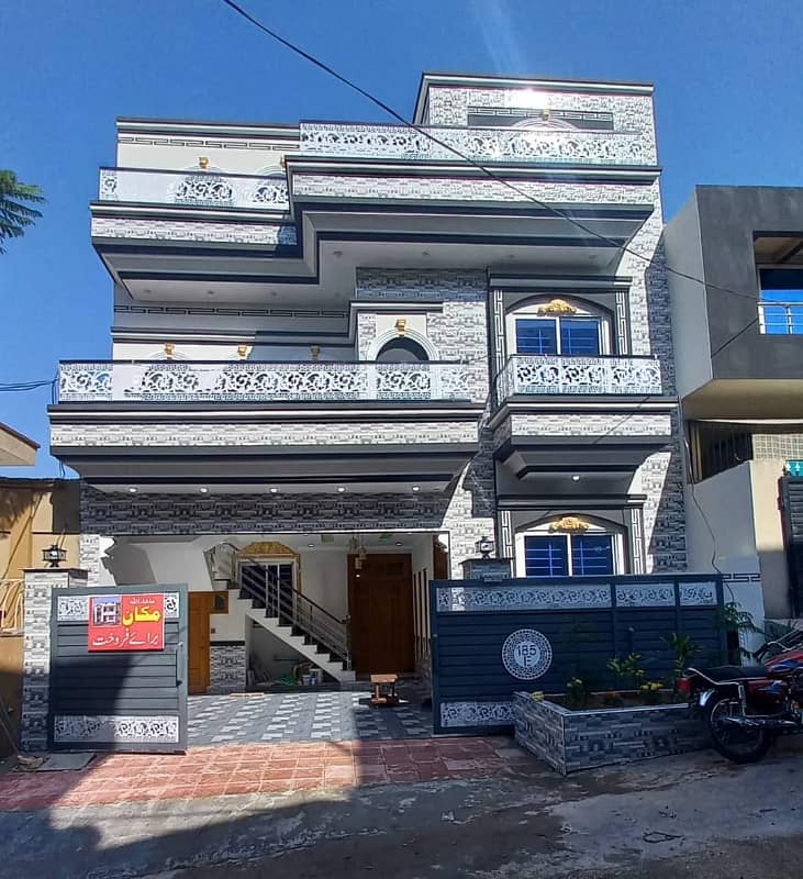 Brand New Ultra Luxury Designer House for Sale Size 6 Marla Double Story in Rawalpindi Islamabad Near Gulzare Quid and Express Highway in AECHS 0