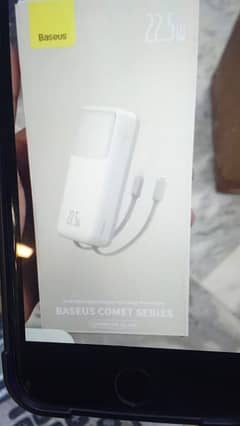 Baseus Comet Series Dual-Cable  Fast Charge Power Bank 22.5W Black