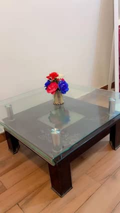 center table with imported glass