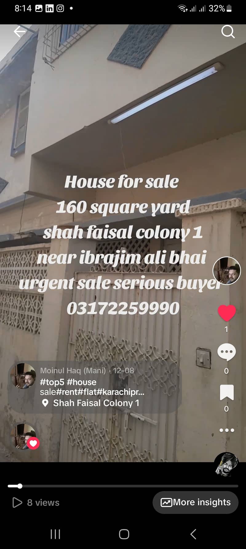 House for Sale G+2 3