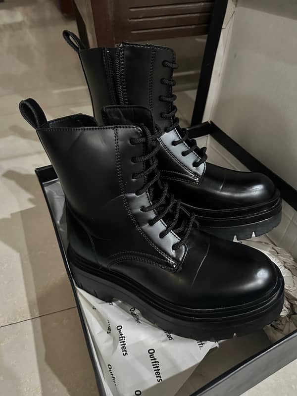 lace up high ankle combat boots 3