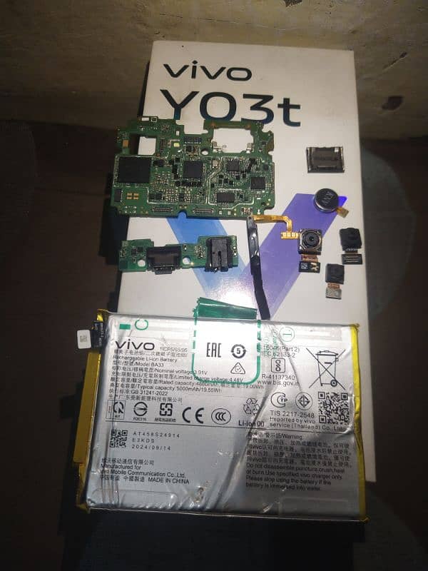 vivo Y03T   4+4 128gp Diba with all parts 0