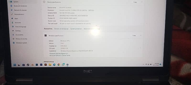 Dell Latitude 7280 laptop Core i7 6th gen 15 inch Screen 1