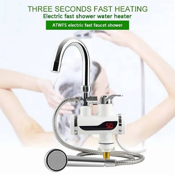 Instant Heater Faucet Hot/Cold Water Tap with shower free delivery 0