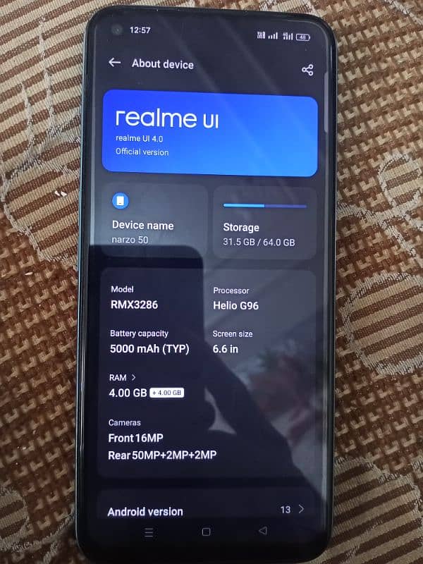 realme narzo 50 pta official approved (Gaming phone) 3