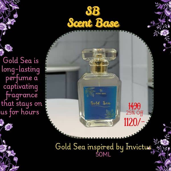 Gold Sea inspired by Invictus. 50 ml 0