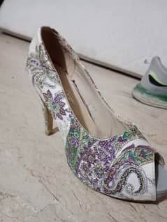 imported floral heels