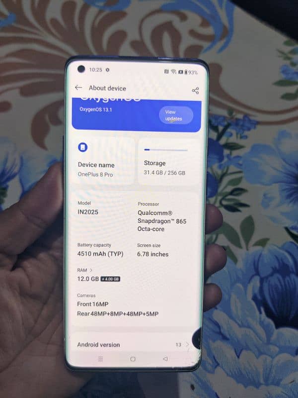 OnePlus 8 pro, 12/256, dual sim approved. 7