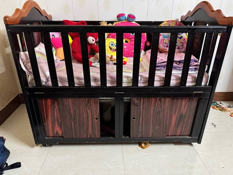 Wooden Baby Cot ( Monami Brand) 0