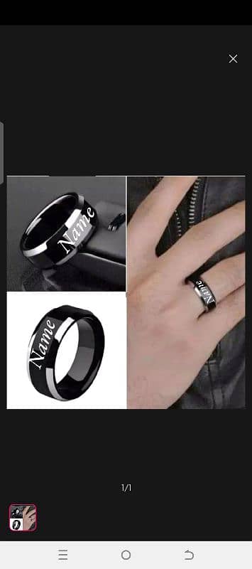 customize Names Rings 0