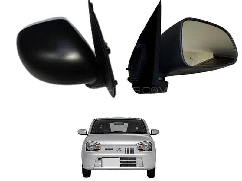 Suzuki Alto VXR Side Door Mirrors (A pair in Black Colour). 0