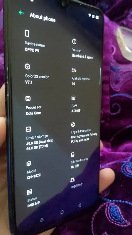 Oppo F9 4gb 64gb 4