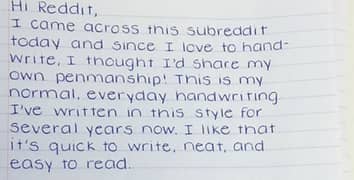 handwriting