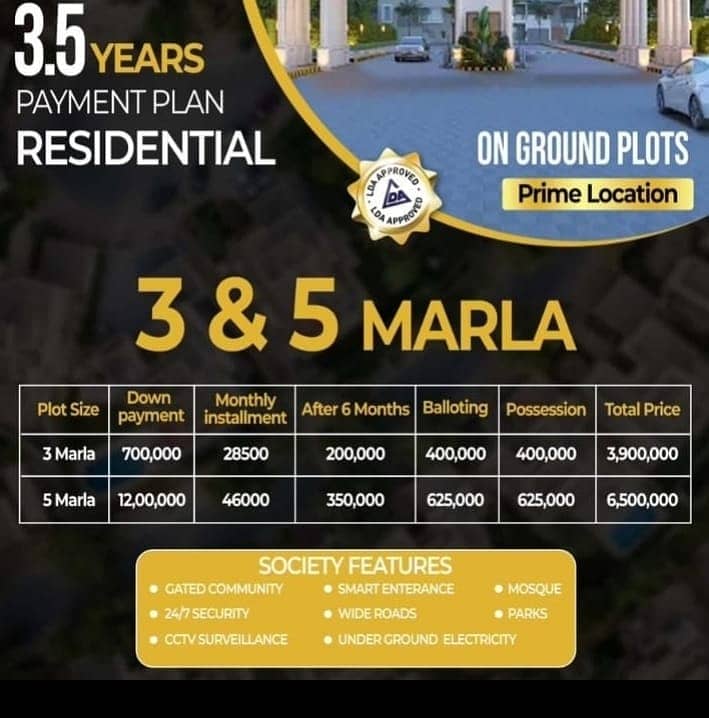 5 Marla corner plot for sale 0