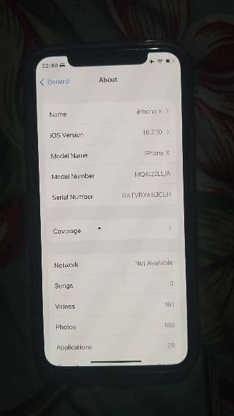 iPhone x PTA apprvd 64GB bttry hlth 85%  waterpack with box data cable 7