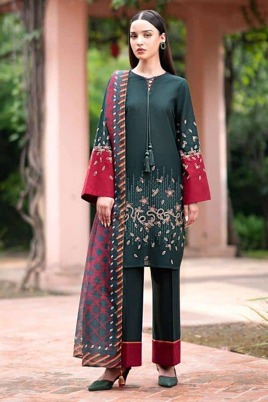 Winter woman Dhanak clothes with Shawl 0