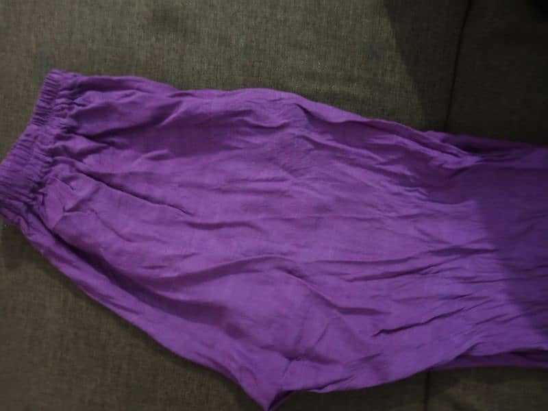 purple  banarsi suit medium size 4