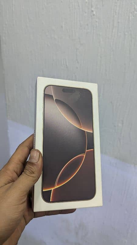 iphone 16 pro max 256 gb desret box packed.               12 13 14 15 1