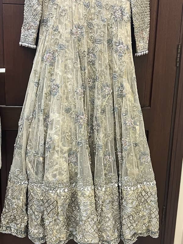 Umsha by Uzma Babar Bridal Maxi with Dupatta & Potli - Medium 2