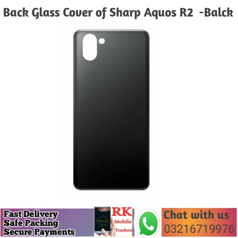 Sharp Aquos R2  Back  Glass 1