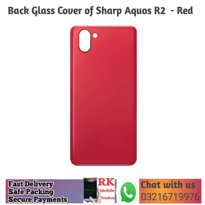 Sharp Aquos R2  Back  Glass 2