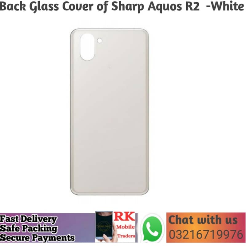 Sharp Aquos R2  Back  Glass 3