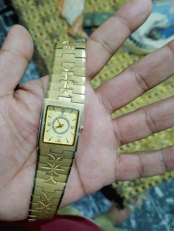 fitron 22k gold plated water resistance watch 0