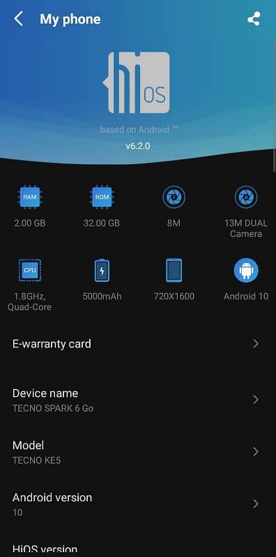 TECNO SPARK 6GO PTA APPROVED MOBILE AVAILABLE FOR SALE 1