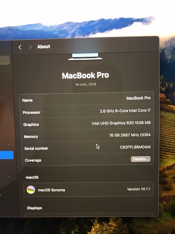 MacBook Pro 16,1 10