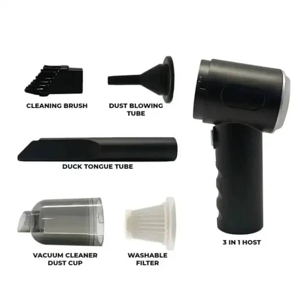 3 In 1 Portable Vacuum Cleaner Hand-held Cleaning For Car Home 1