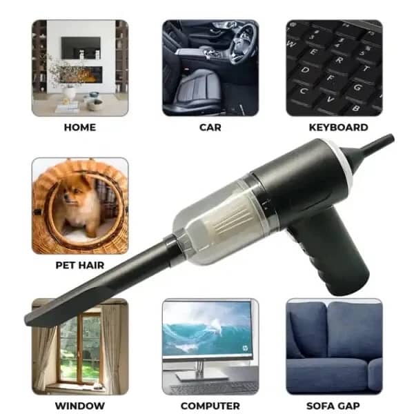 3 In 1 Portable Vacuum Cleaner Hand-held Cleaning For Car Home 2