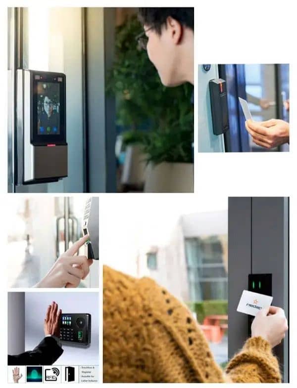 Face Fingerprint electric door lock access control system 0