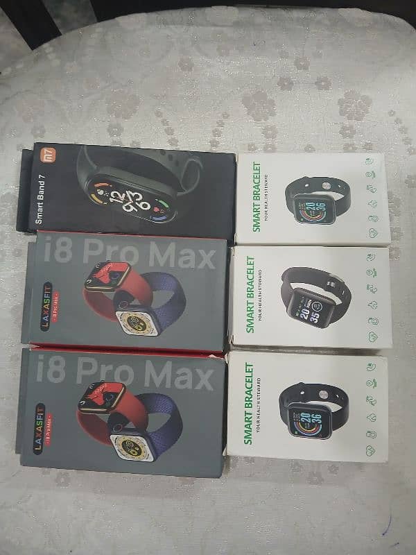 i8 pro max ,d13, d20 ,m7 smart watches 0