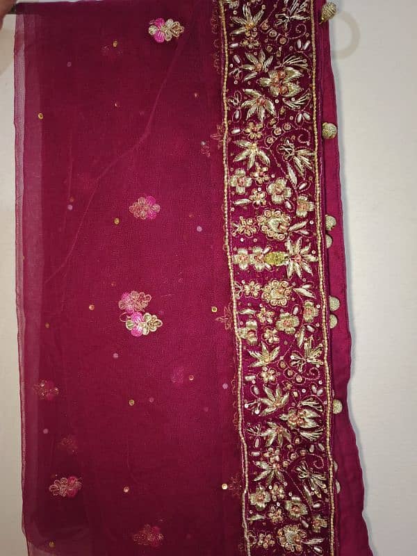 velvet bridal lehnga 2