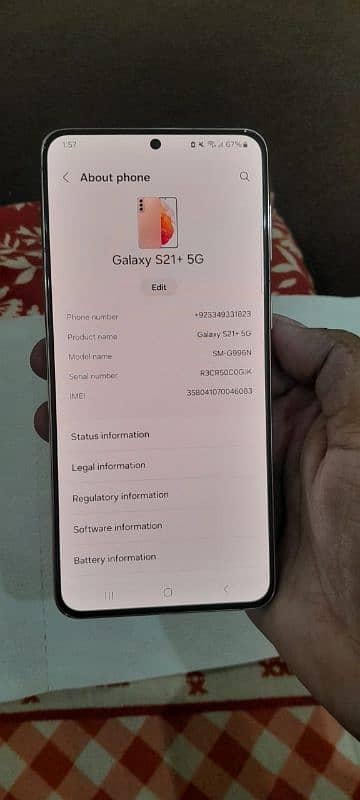 Samsung S21+ 8/256 10/10 condition 3