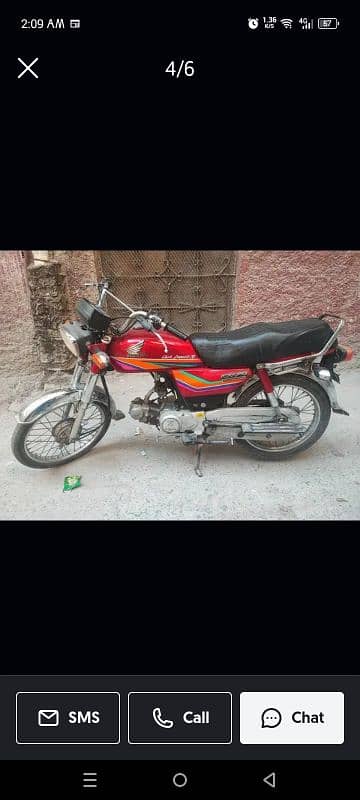 Honda CD 70 bike 2011 model 0