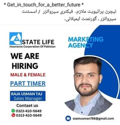 Part Time jobs | Incentive / Slry base | Matric FA. BA. 03234105649