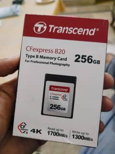 Transcend 256gb CFexpress Type B Card for Nikon & Canon Camera