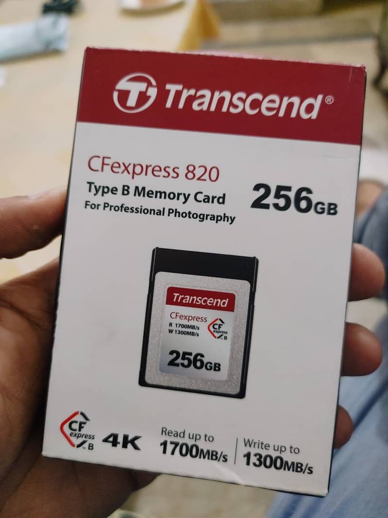 Transcend 256gb CFexpress Type B Card for Nikon & Canon Camera 0