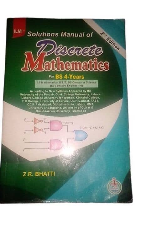 Solution Keybook Discreet Mathematics for BS 4-years 0