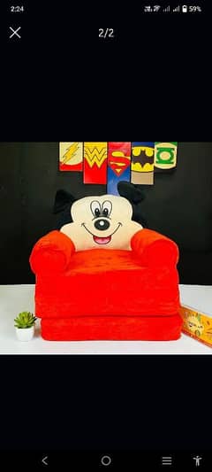 3 seater mickey mouse sofa